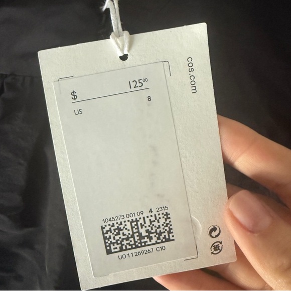 COS Black V-neck Cocktail Dress - Picture 5 of 5